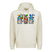 Oatmeal Heather autism gnomes Premium Hoodie - Zillion Design Studio