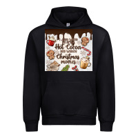 Black i just want to drink hot cocoa Urban Hoodie - MaliasSmallBusiness