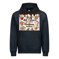 Navy i just want to drink hot cocoa Urban Hoodie - MaliasSmallBusiness