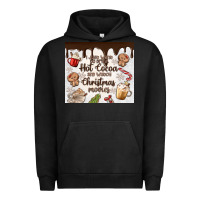 Pigment Black i just want to drink hot cocoa Urban Hoodie - MaliasSmallBusiness