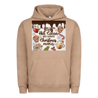 Pigment Burro i just want to drink hot cocoa Urban Hoodie - MaliasSmallBusiness