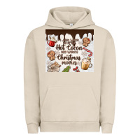 Pigment French Oak i just want to drink hot cocoa Urban Hoodie - MaliasSmallBusiness