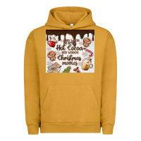 Pigment Peanut Butter i just want to drink hot cocoa Urban Hoodie - MaliasSmallBusiness