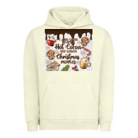 Pigment Pistachio i just want to drink hot cocoa Urban Hoodie - MaliasSmallBusiness