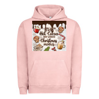 Pigment Salmon i just want to drink hot cocoa Urban Hoodie - MaliasSmallBusiness