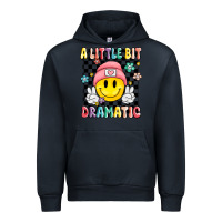 Navy a little bit dramatic Urban Hoodie - MaliasSmallBusiness