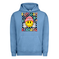 Pigment Pebble Blue a little bit dramatic Urban Hoodie - MaliasSmallBusiness