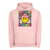 Pigment Salmon a little bit dramatic Urban Hoodie - MaliasSmallBusiness