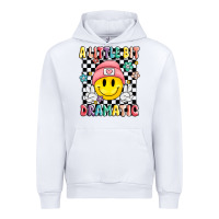 White a little bit dramatic Urban Hoodie - MaliasSmallBusiness