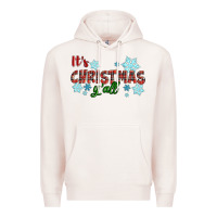 Pale Pink It's Christmas Y'all Season Winter Premium Hoodie - RanaPortraitStore