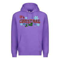 Purple It's Christmas Y'all Season Winter Premium Hoodie - RanaPortraitStore