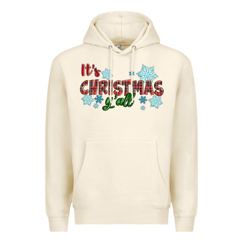 It's Christmas Y'all Season Winter Premium Hoodie by RanaPortraitStore | Teevron