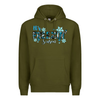 Army Green It's Freezin Season Winter Premium Hoodie - RanaPortraitStore