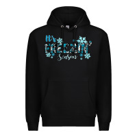 Black It's Freezin Season Winter Premium Hoodie - RanaPortraitStore