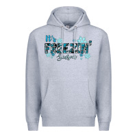 Heather Grey It's Freezin Season Winter Premium Hoodie - RanaPortraitStore