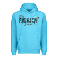 Ocean Blue It's Freezin Season Winter Premium Hoodie - RanaPortraitStore