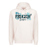 Pale Pink It's Freezin Season Winter Premium Hoodie - RanaPortraitStore