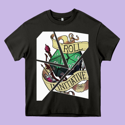 Roll Initiative Heavy Core Tee Designed By Bettercallsaul