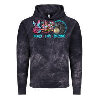 Cloud Black peace love racing Vintage Hoodie - AdoDesignShop