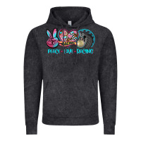 Vintage Black peace love racing Vintage Hoodie - AdoDesignShop