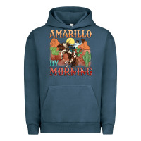 Pigment Midnight Navy amarillo by morning Urban Hoodie - MaliasSmallBusiness