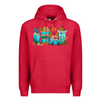 Cardinal truck coffee cups Premium Hoodie - texasbilliewilder