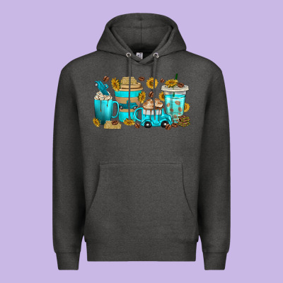 Premium Hoodie truck coffee cups