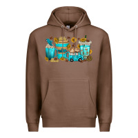 Chestnut truck coffee cups Premium Hoodie - texasbilliewilder