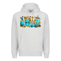 Dove Grey truck coffee cups Premium Hoodie - texasbilliewilder