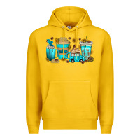 Lemon truck coffee cups Premium Hoodie - texasbilliewilder