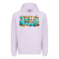 Lilac truck coffee cups Premium Hoodie - texasbilliewilder