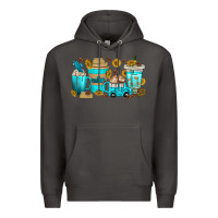 Smoke truck coffee cups Premium Hoodie - texasbilliewilder