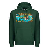 Sports Green truck coffee cups Premium Hoodie - texasbilliewilder