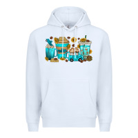 White truck coffee cups Premium Hoodie - texasbilliewilder