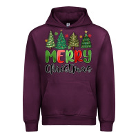 Mauve Wine merry christmas trees Urban Hoodie - MaliasSmallBusiness