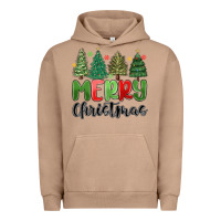 Pigment Burro merry christmas trees Urban Hoodie - MaliasSmallBusiness