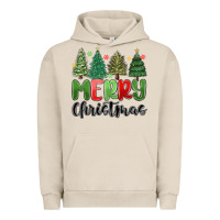 Pigment French Oak merry christmas trees Urban Hoodie - MaliasSmallBusiness