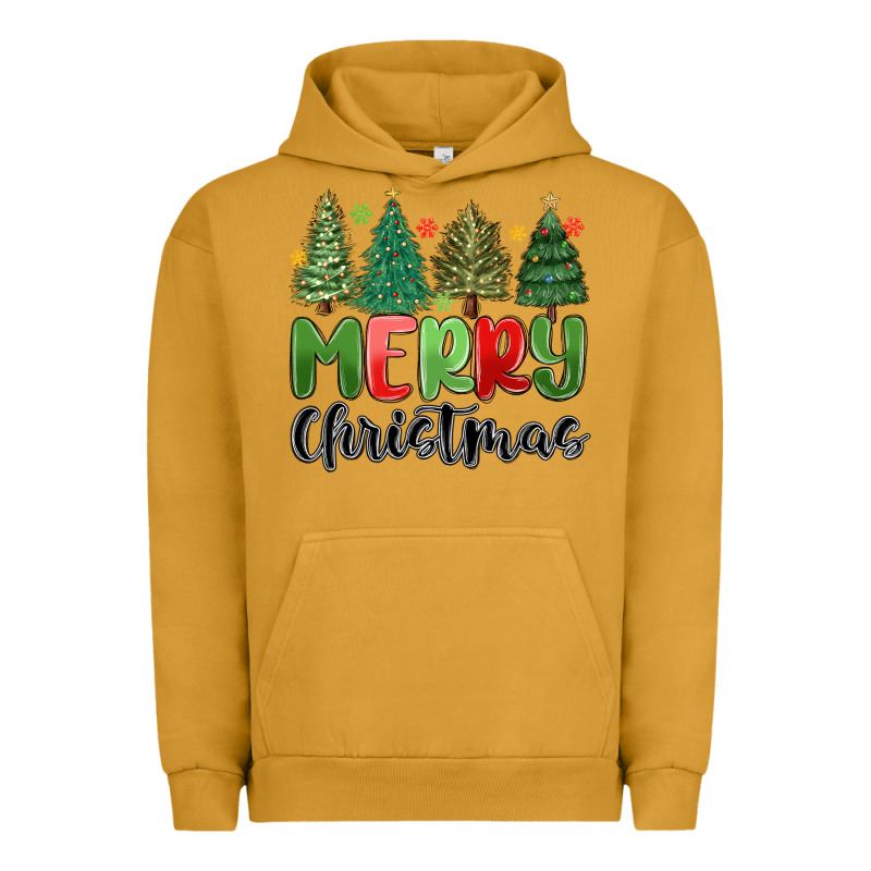 Merry Christmas Trees Urban Hoodie by MaliasSmallBusiness | Teevron