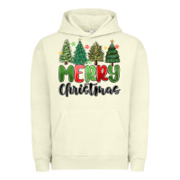 Pigment Pistachio merry christmas trees Urban Hoodie - MaliasSmallBusiness