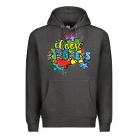 Charcoal Heather choose kindness Premium Hoodie - Zillion Design Studio