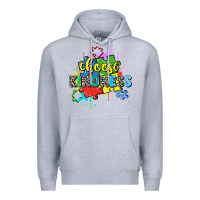 Heather Grey choose kindness Premium Hoodie - Zillion Design Studio