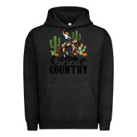 Pigment Black creepin it country rodeo Urban Hoodie - MaliasSmallBusiness