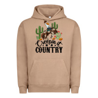 Pigment Burro creepin it country rodeo Urban Hoodie - MaliasSmallBusiness