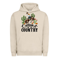 Pigment French Oak creepin it country rodeo Urban Hoodie - MaliasSmallBusiness