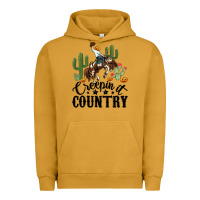 Pigment Peanut Butter creepin it country rodeo Urban Hoodie - MaliasSmallBusiness