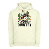 Pigment Pistachio creepin it country rodeo Urban Hoodie - MaliasSmallBusiness