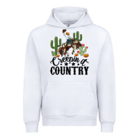 White creepin it country rodeo Urban Hoodie - MaliasSmallBusiness
