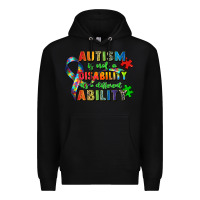 Black autism is not a disability its a different ability Premium Hoodie - Zillion Design Studio