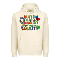Sandshell autism is not a disability its a different ability Premium Hoodie - Zillion Design Studio