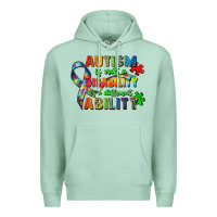 Seafoam autism is not a disability its a different ability Premium Hoodie - Zillion Design Studio